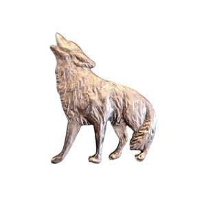 Vintage Pewter Wolf Pin - Hallmark "Made in Canada"